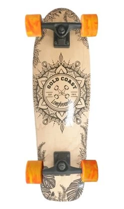 Gold Coast Longboards Aloha Orange Swirl Cruiser 28in