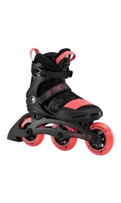K2 Trio Lt 100 Ladies Inline Skates Black/coral