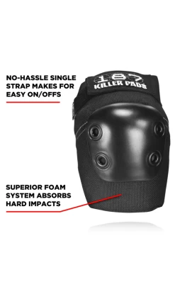 187 Pro Elbow Pads Black 6 187 Pro Elbow Pads Black -Trendy Skate Shop 187ProElbowPadsBlackv3
