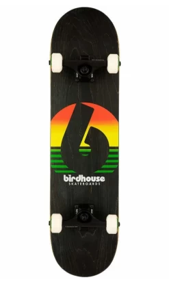 Birdhouse Level 3 Sunset Rasta Skateboard 7.75in