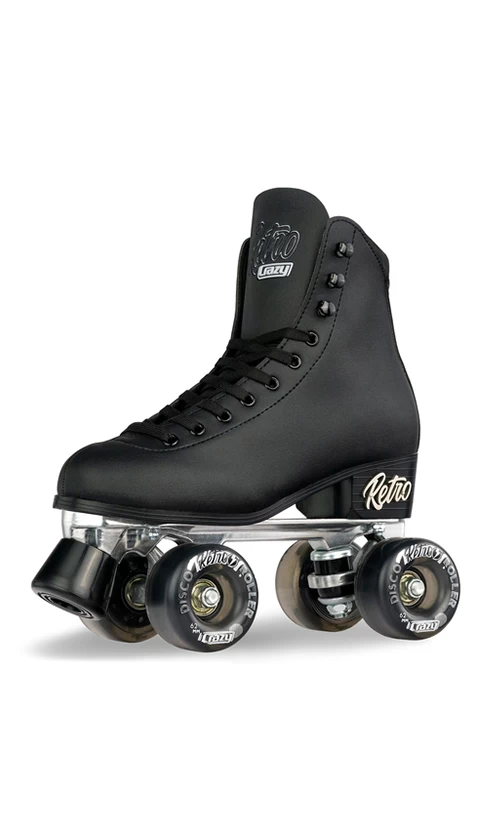 Crazy Retro Roller Skates Black 1 Crazy Retro Roller Skates Black