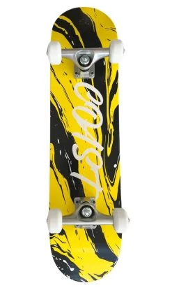 Coast Swirl Yellow Skateboard 7.25in