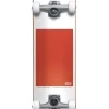 Globe G0 Block Serif White/Red Skateboard 8.0in