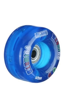 Crazy Illumin8 LED Light Up Wheels 2pk Blue 62mm -Trendy Skate Shop 57014v3