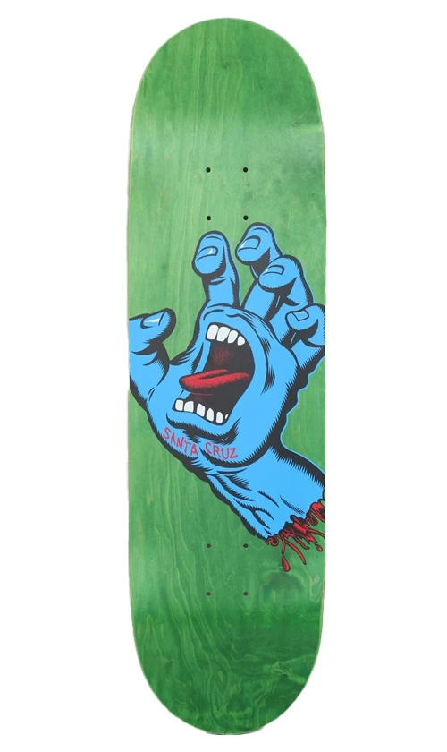 Santa Cruz Screaming Hand Deck Green 8.8in 1 Santa Cruz Screaming Hand Deck Green 8.8in