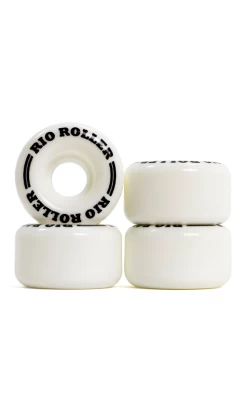 Rio Roller Coaster Wheels 4pk 62mm White -Trendy Skate Shop CoasterWhite1
