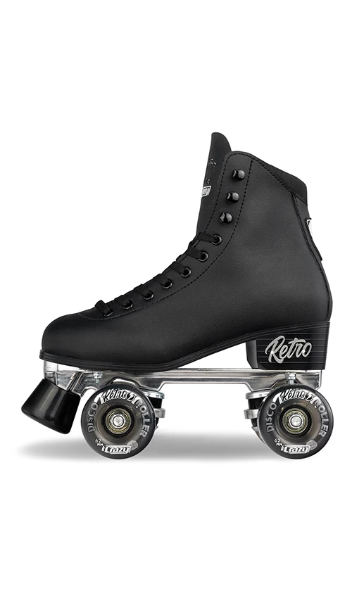 Crazy Retro Roller Skates Black 2 Crazy Retro Roller Skates Black - Image 2