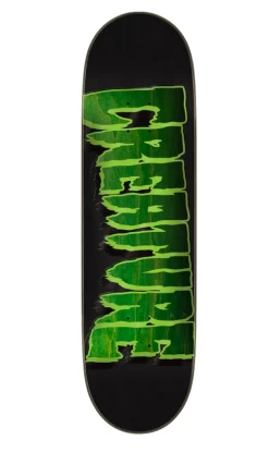 Creature Logo Outline Stumps Deck Green 8.6in