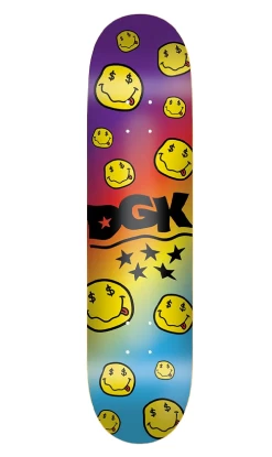 DGK Smiley Rainbow Deck 8.06in