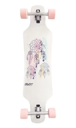 Coast Dreamcatcher Drop Through Longboard White 38in