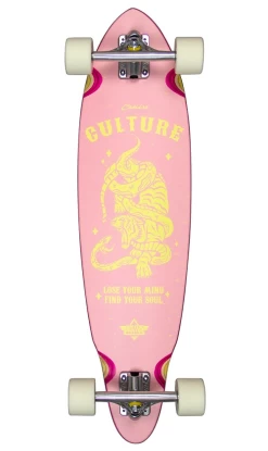 Dusters Culture Pink/Yellow Longboard 33in