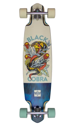 Dusters Cobra Teal/Off White Longboard 38in
