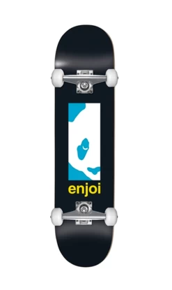 Enjoi Box Panda Skateboard Black 8.125in