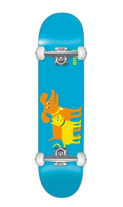 Enjoi Cat & Dog Skateboard Blue 7in
