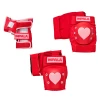 Impala Protective Pad Set Youth Red Hearts