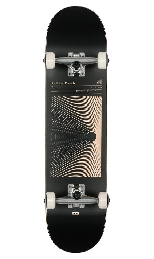 Globe G1 Lineform Black Skateboard 7.75in 1 Globe G1 Lineform Black Skateboard 7.75in