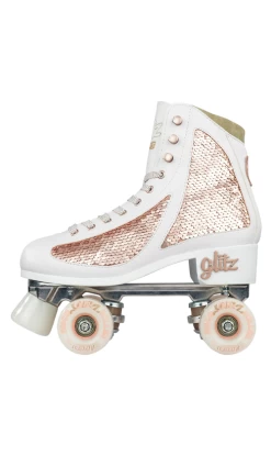 Crazy Disco Glitz Skates Rose Gold -Trendy Skate Shop GlitzRosev4