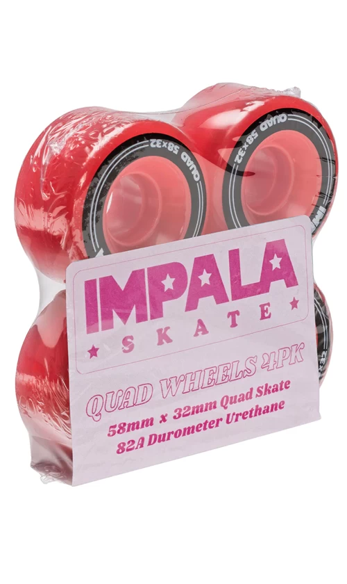 Impala Wheels 4pk 58mm Red 2 Impala Wheels 4pk 58mm Red - Image 2