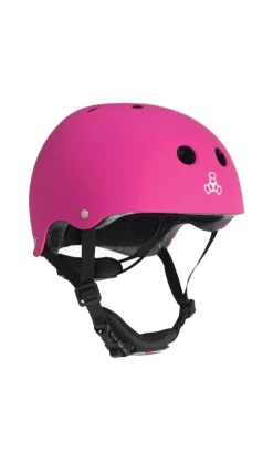 Triple 8 Lil 8 Certified Helmet Neon Pink Rubber