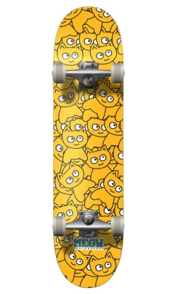 Meow Sticker Pile Original Skateboard 7.5in