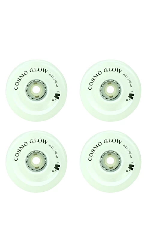 Moxi Cosmo Glow Wheels White Rain Glow Pk4 2 Moxi Cosmo Glow Wheels White Rain Glow Pk4 - Image 2