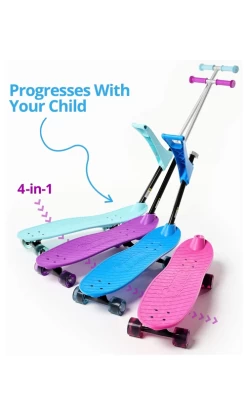 Ookkie Kids Skateboard Pink -Trendy Skate Shop OOKKIEPinkv3