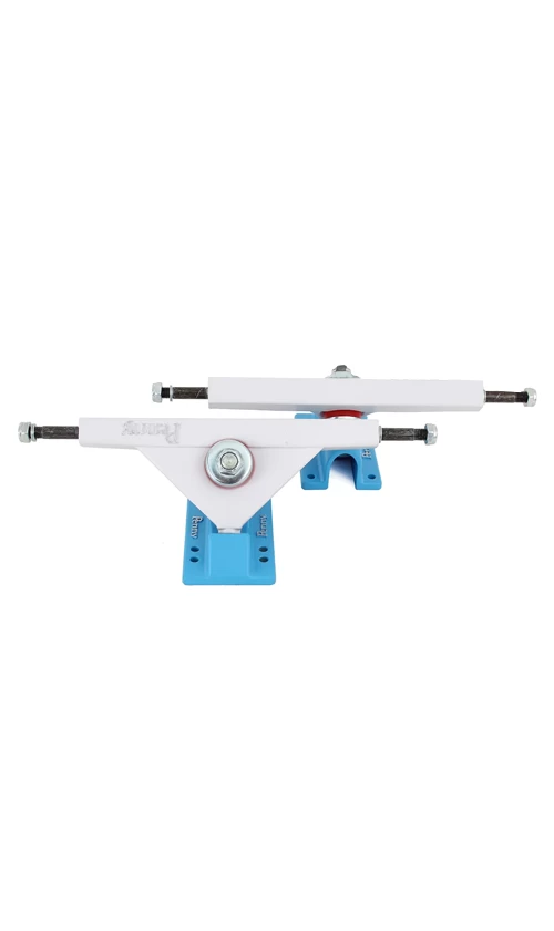 Penny Longboard Trucks 10in White/Blue 1 Penny Longboard Trucks 10in White/Blue