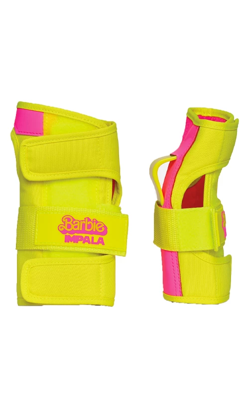 Impala Protective Pad Set Youth Barbie Bright Yellow 3 Impala Protective Pad Set Youth Barbie Bright Yellow - Image 3