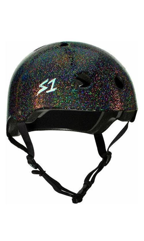 S1 Lifer Helmet Black Gloss Glitter 1 S1 Lifer Helmet Black Gloss Glitter