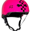 S1 Lifer Helmet Pink Gloss/Black Checkers
