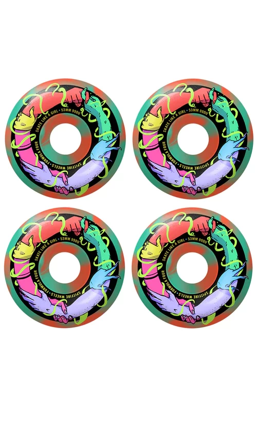 Spitfire F4 99D Friend Sk8 Girl Wheels 53mm 2 Spitfire F4 99D Friend Sk8 Girl Wheels 53mm - Image 2