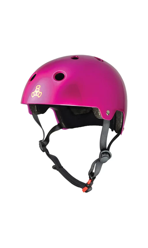 Triple 8 Certified SS Helmet Metallic Pink 1 Triple 8 Certified SS Helmet Metallic Pink