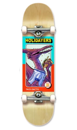 Holiday Dine-O-Saurs Series Taco Dactyl Skateboard 8.25in