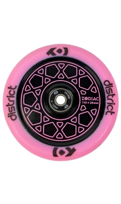 District Zodiac Scooter Wheels 110mm Pink/Black