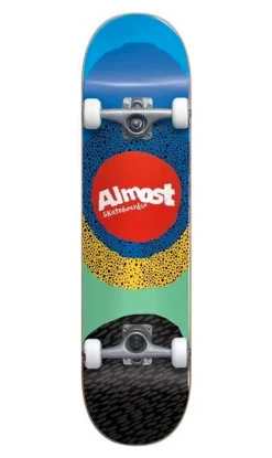 Almost Radiate Blue Skateboard 8.25in