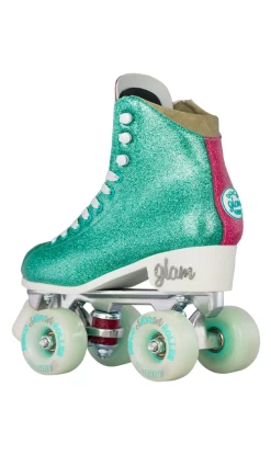 Crazy Disco Glam Skates Teal/Pink -Trendy Skate Shop discoTealv2