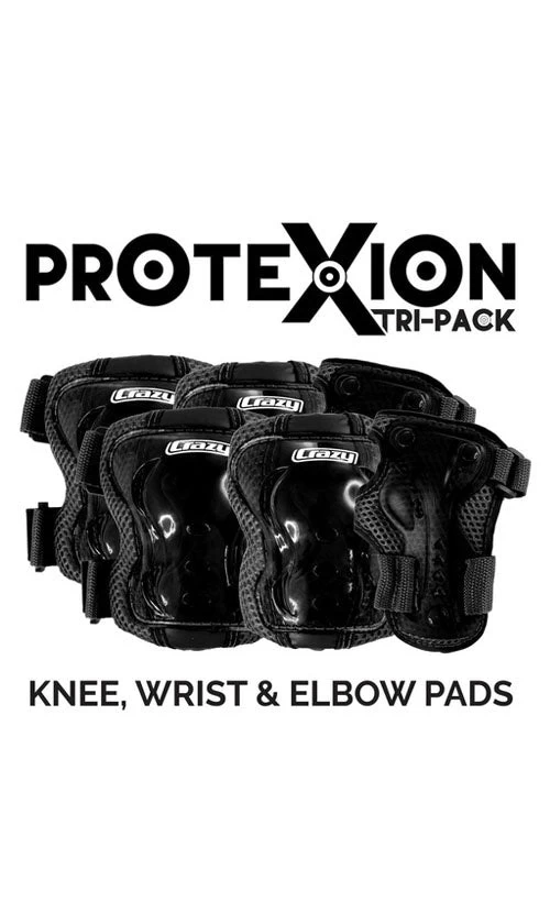 Crazy Protexion Kids Tri-Pack Black 1 Crazy Protexion Kids Tri-Pack Black