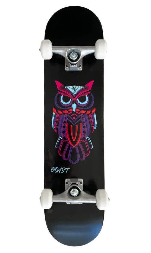 Coast Neon Owl Skateboard 7.5in 1 Coast Neon Owl Skateboard 7.5in